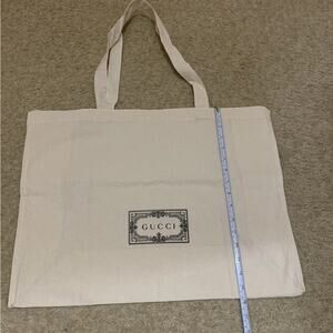 GUCCI Reusable Cotton Canvas Tote Shopping Gift Bag